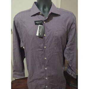 NWT Claiborne Dress Shirt Long Sleeve 17 32/33 (2XL) Wrinkle Free Regular Fit
